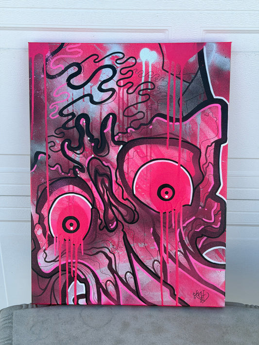 Pink Guardian Original Canvas