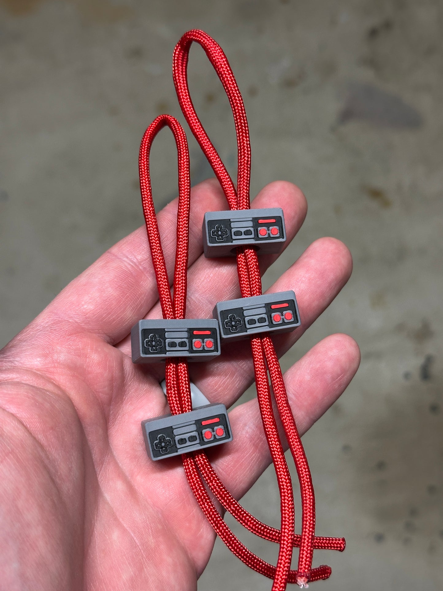 Nintendo NES Controller Inspired Lanyard Bead - Two Pack