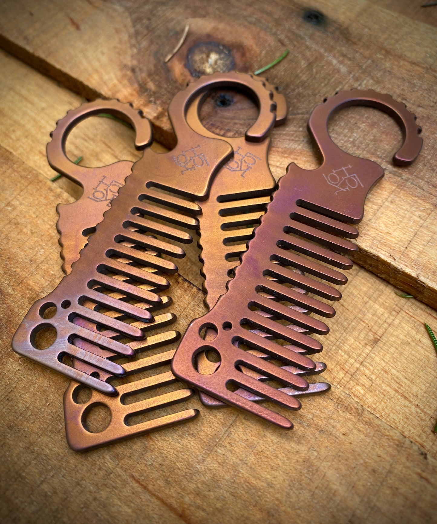 Koch Tools Co Beard Comb Komb for EDC Titanium