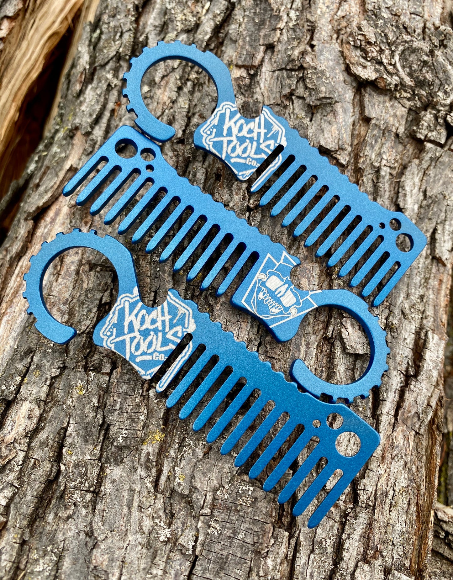 Koch Tools Co Beard Comb Komb for EDC Titanium