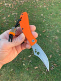 Koch Tools Co. Rekluse EDC Slipjoint pocket knife - Orange G10