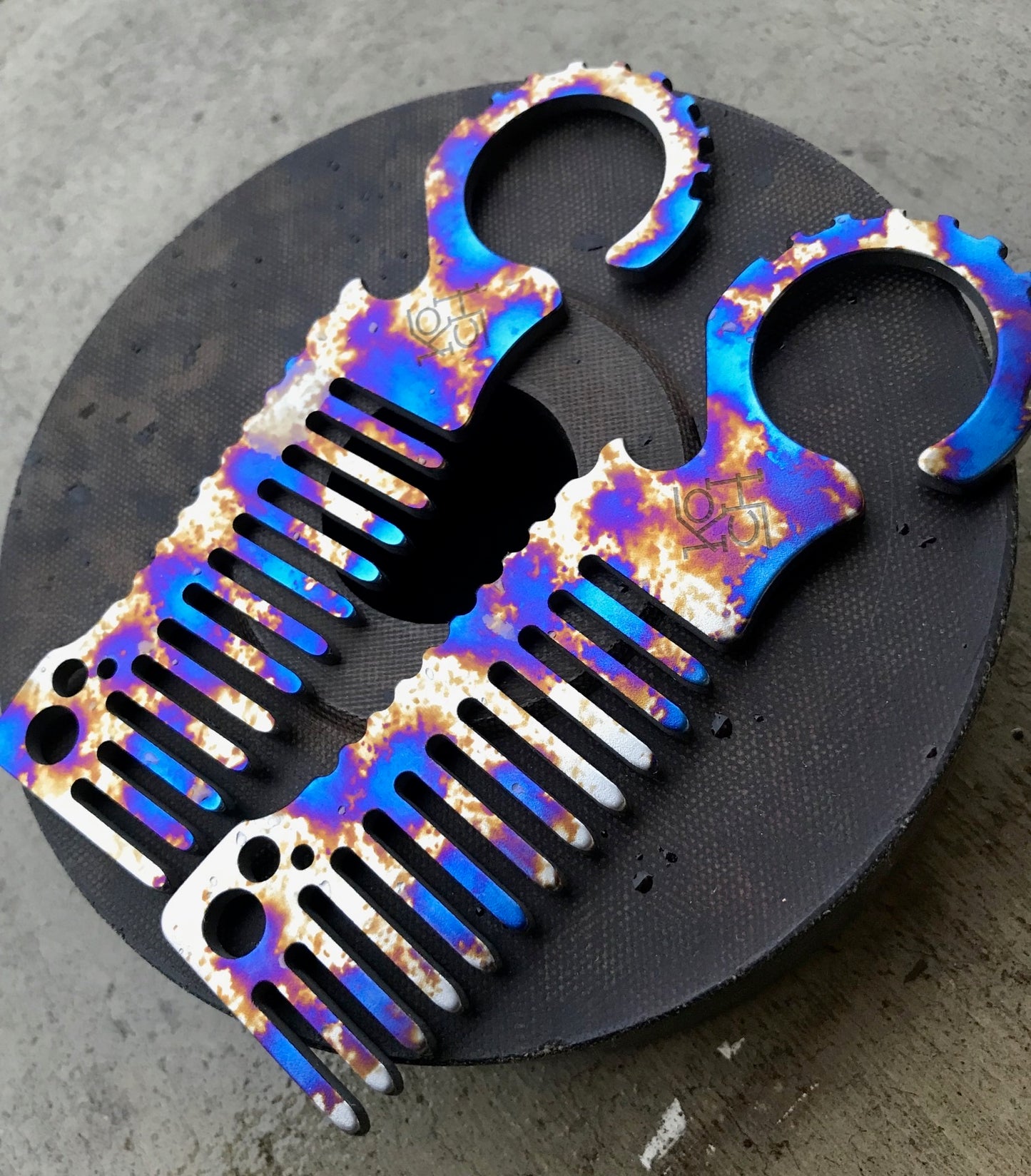 Koch Tools Co Beard Comb Komb for EDC Titanium