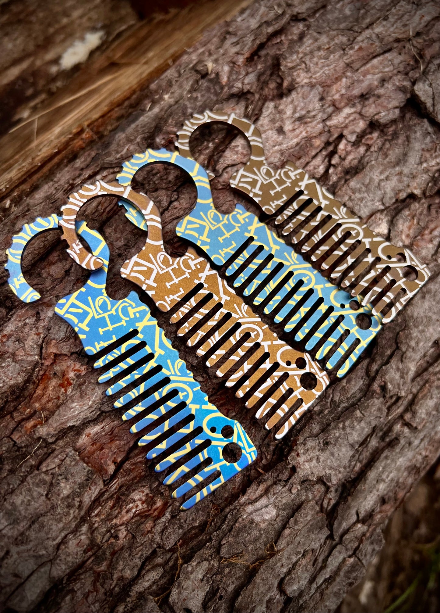 Koch Tools Co Beard Comb Komb for EDC Titanium