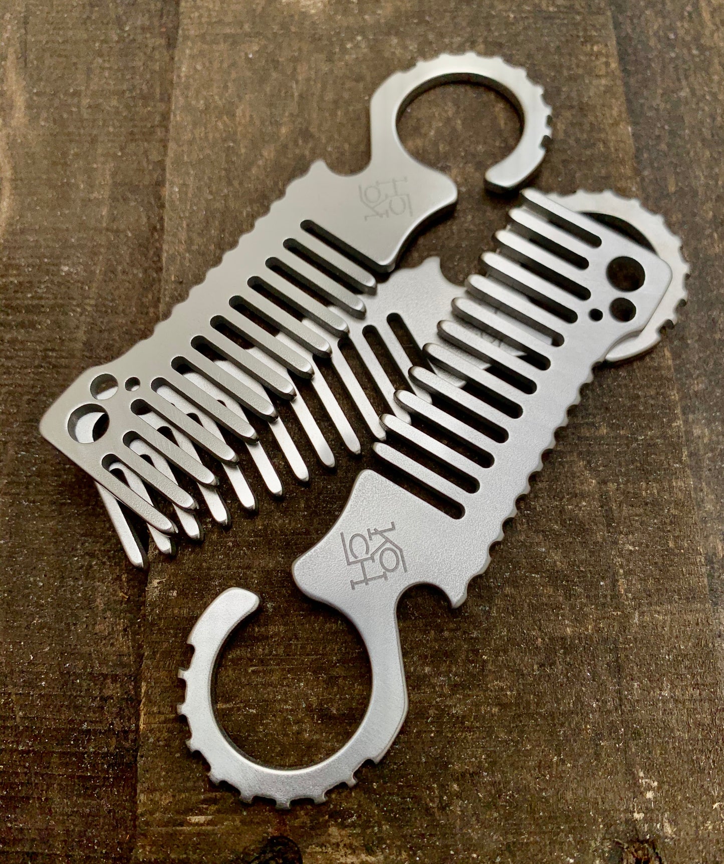 Koch Tools Co Beard Comb Komb for EDC Titanium