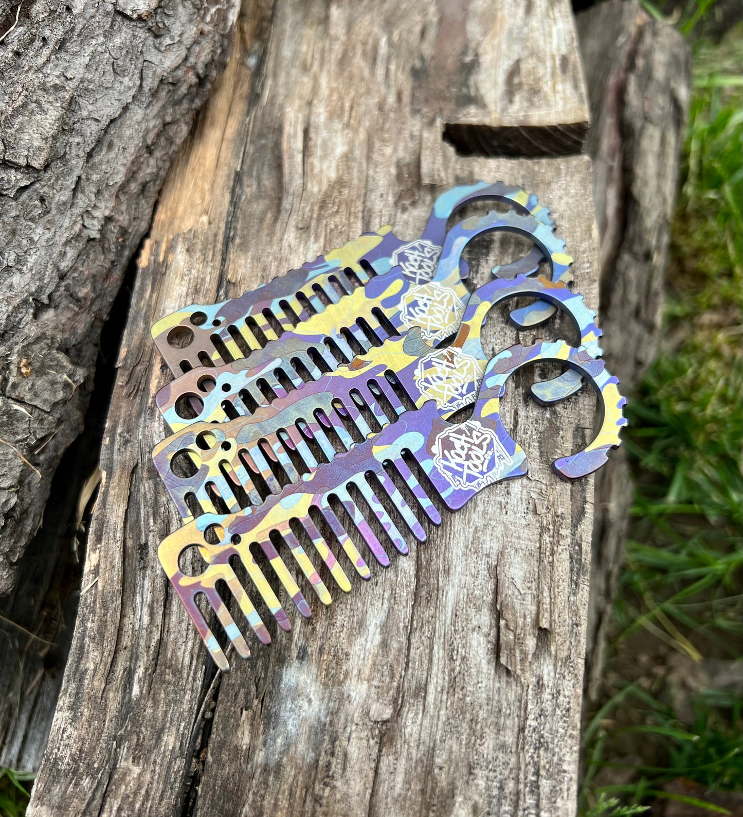Koch Tools Co Beard Comb Komb for EDC Titanium