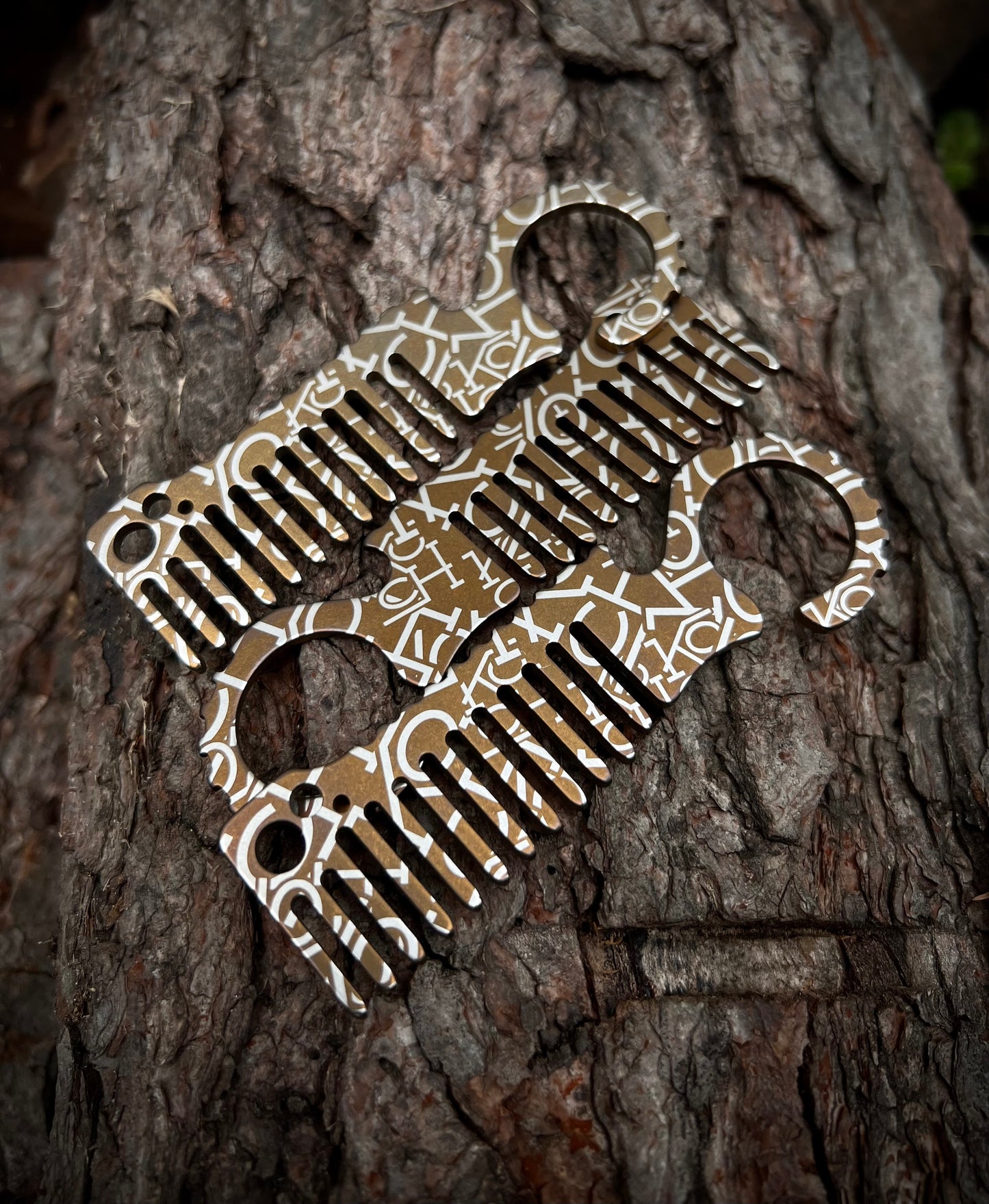 Koch Tools Co Beard Comb Komb for EDC Titanium