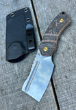 Koch Tools Co EDC Kansept Korvid S Pocket Fixed Blade - Copper Carbon Fiber