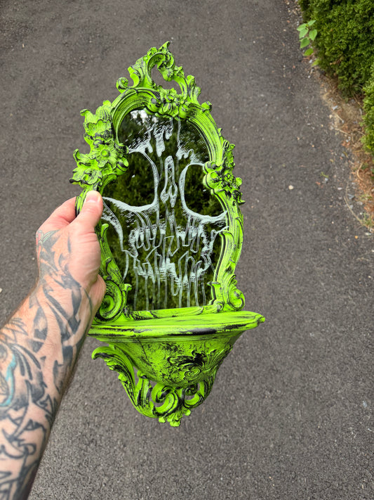Guardian Mirror custom painted and engraved