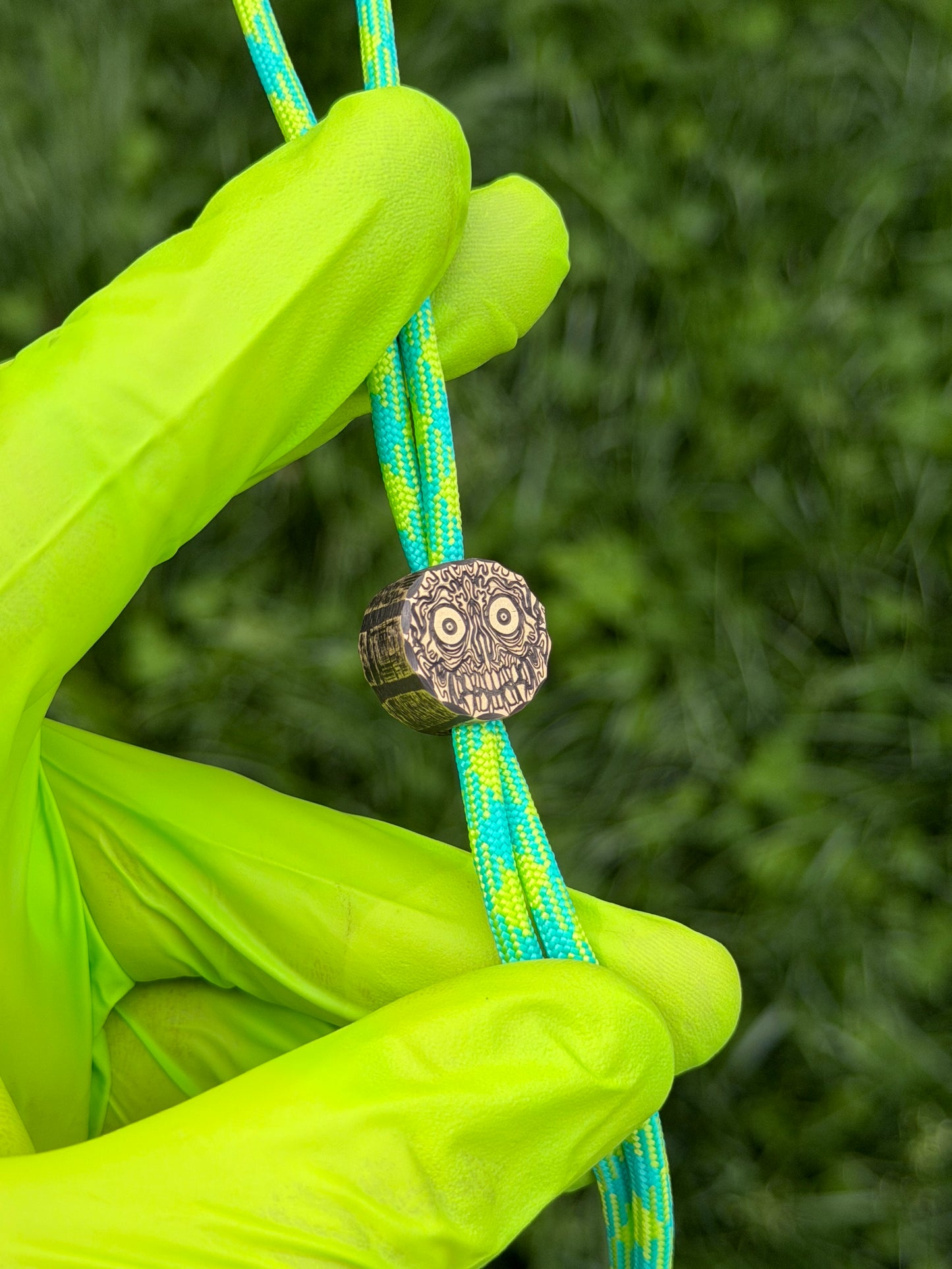 Undead Brass Lanyard Bead