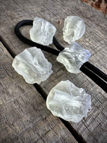 EDC Koch Tools Co Guardian Skull Lanyard Bead for Paracord - Glacier Resin Two Pack