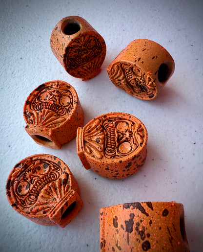 Daruma Guardian EDC Lanyard Bead