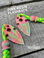 Koch Tools Co. Artifakt Pocket Tool - EDC Worry Stone - Nostalgic Pink Resin Flashback