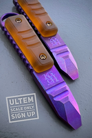 Koch Tools Co. Kursor Prybar EDC Pocket Tool - Prybar with Clip - Ultem Purple Titanium
