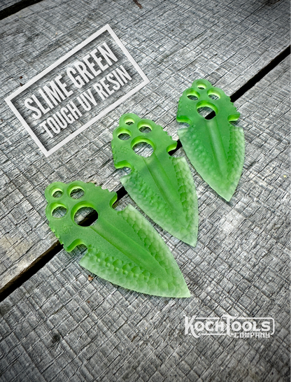 Koch Tools Co. Artifakt Pocket Tool - EDC Worry Stone - Slime Green Tough Resin