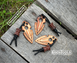 Koch Tools Co. Artifakt Pocket Tool - EDC Worry Stone - Toasted Richlite