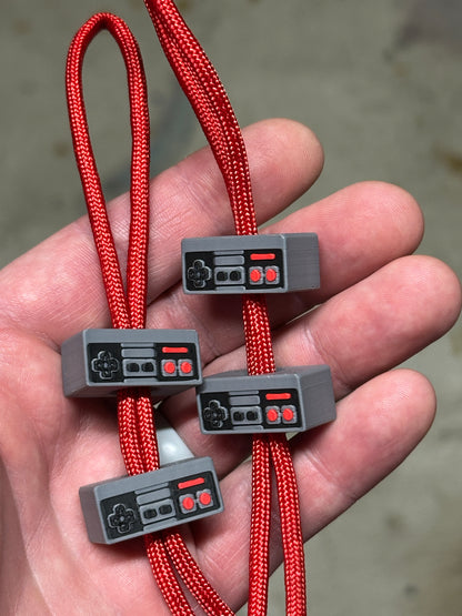 Nintendo NES Controller Inspired Lanyard Bead - Two Pack