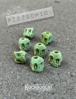 EDC Koch Tools Co Guardian Skull Lanyard Bead for Paracord - Pistachio Resin
