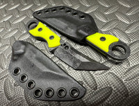 Koch Tools Co and Empire Outfitter EDC Hornet Fixed Blade AEB-L Dayglow G10