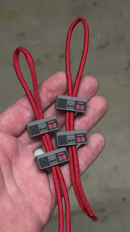 Nintendo NES Controller Inspired Lanyard Bead - Two Pack