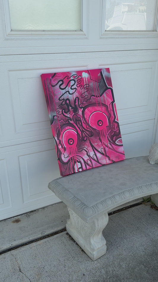 Pink Guardian Original Canvas