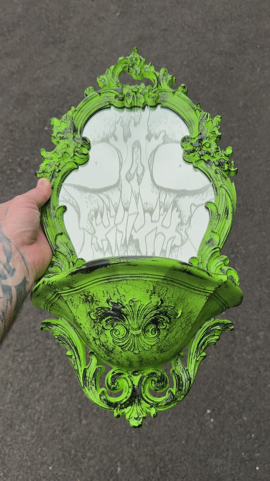 Guardian Mirror custom painted and engraved