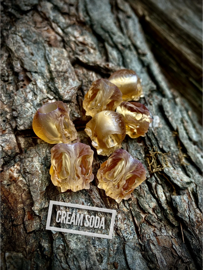 EDC Koch Tools Co Guardian Skull Lanyard Bead Two Pack for Paracord - Cream Soda