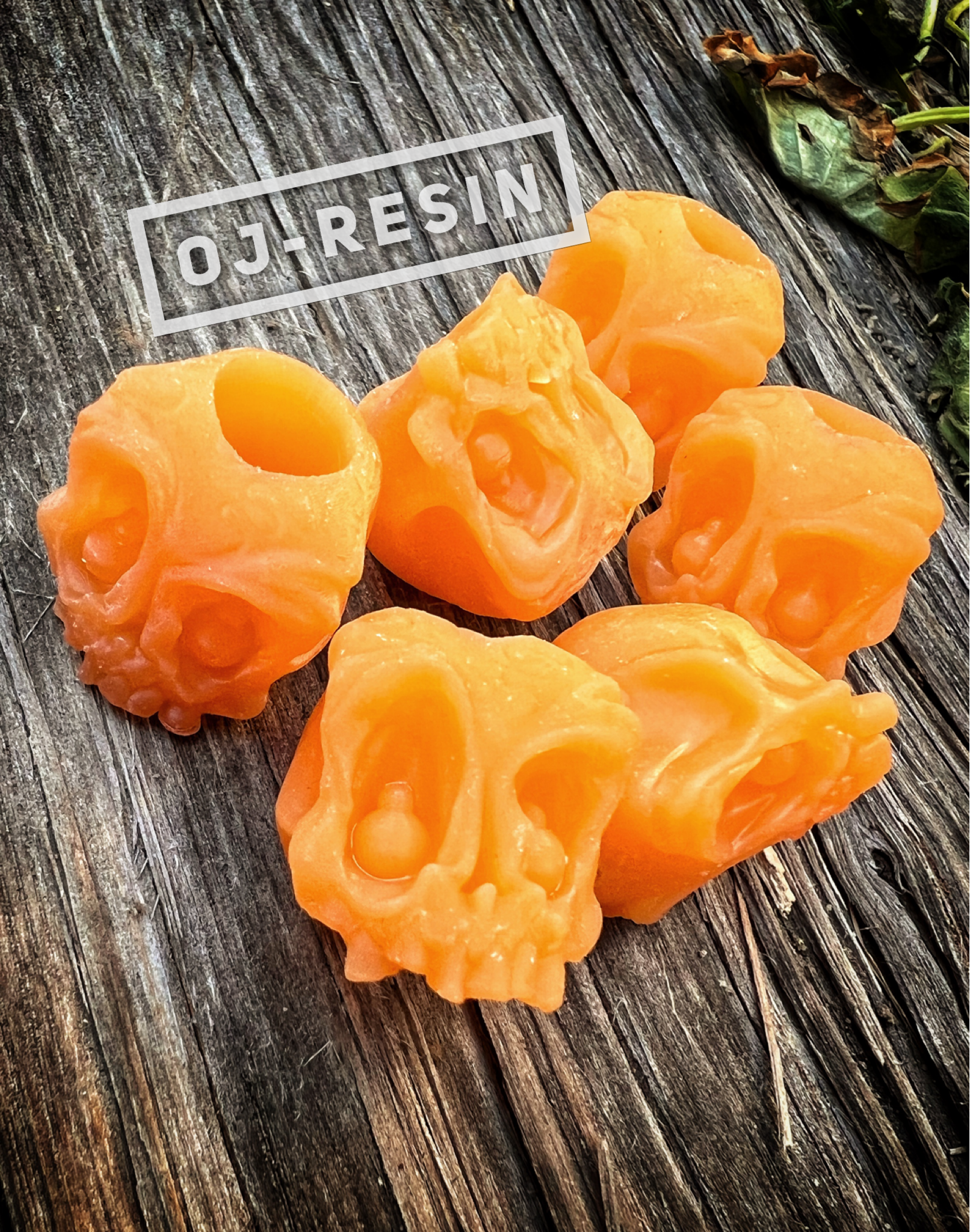 EDC Koch Tools Co Guardian Skull Lanyard Bead Two Pack for Paracord - OJ Resin
