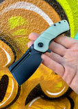 Koch Tools Co Kansept EDC Pocket Knife Korvid M - Jade G10