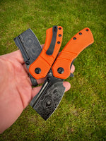 Koch Tools Co Kansept EDC Pocket Knife Korvid M - Guardian Orange G10 G10