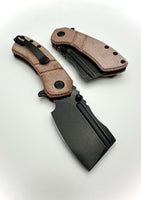 Koch Tools Co Kansept EDC Pocket Knife Korvid M - Brown Micarta G10