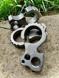 Koch Tools Co. Culprit 2.0 - EDC bottle opener carabiner pocket tool - Stonewashed Titanium