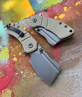 Koch Tools Co Kansept EDC Pocket Knife Korvid M - Desert Sand G10
