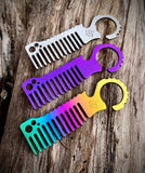 Koch Tools Co Beard Comb Komb for EDC Titanium 