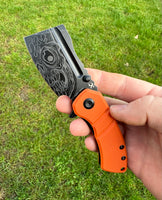 Koch Tools Co Kansept EDC Pocket Knife Korvid M - Guardian Orange G10