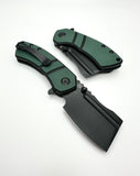 Koch Tools Co Kansept EDC Pocket Knife Korvid M - Green and BlackG10